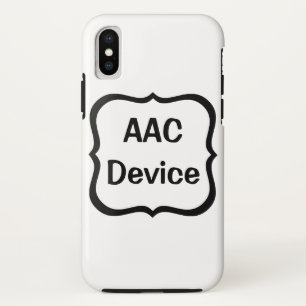 AACラベル 黒 iPhone X ケース