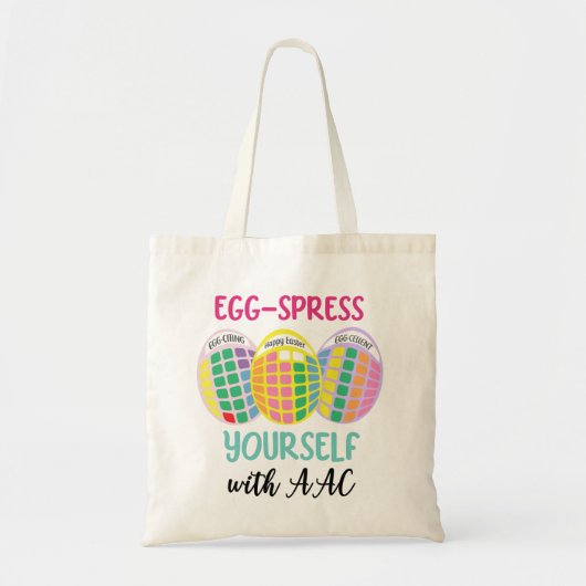 AACリバーシブルイースタートート'EGG-spress yourself' トートバッグ (正面)