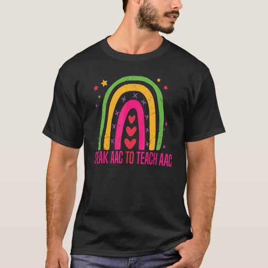 AAC話対AACコ教えアー基板通話セラピスト Tシャツ (正面)