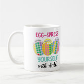 AAC認識度イースターマグ'EGG-spress yourself' コーヒーマグカップ (左)