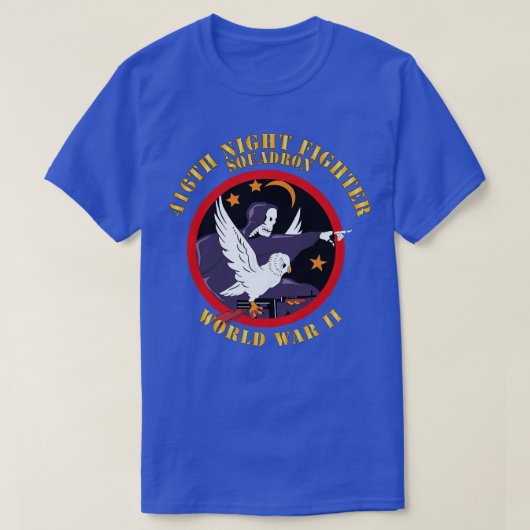 AAC 416thナイトファイター戦隊WWII X Tシャツ (デザイン正面)