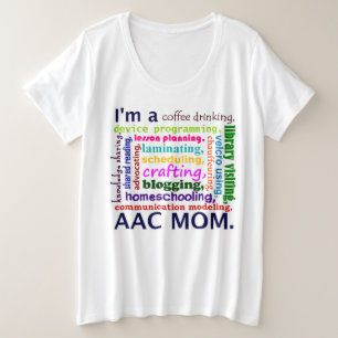 AAC Homeschoolingのお母さん プラスサイズTシャツ