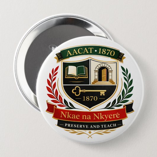 AACAT-1870 創設アーカイブクレストボタン 缶バッジ (正面&裏面)