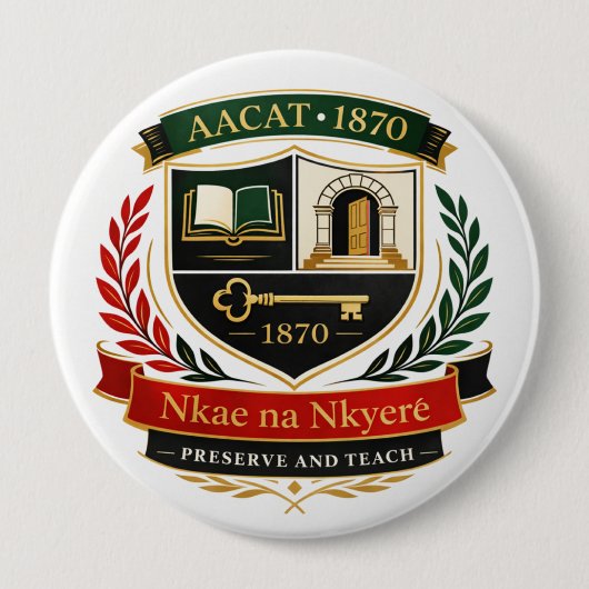 AACAT-1870 Founding Archives Crest Button 缶バッジ (正面)