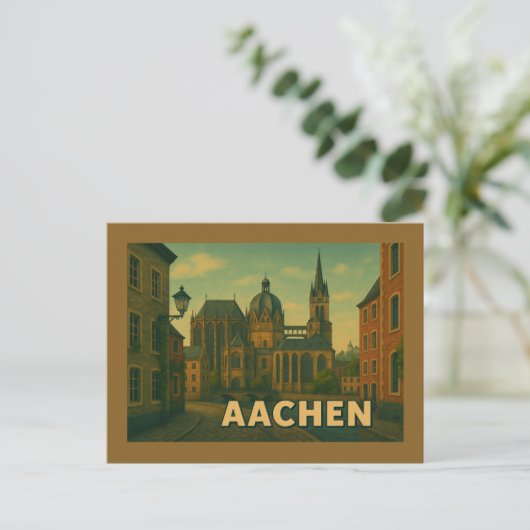 Aachen Germany City Art ポストカード (スタンド正面)