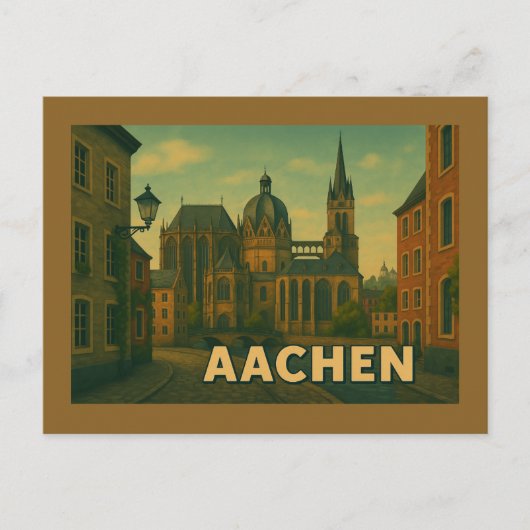 Aachen Germany City Art ポストカード (正面)