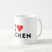 Aachen Germany love city heart like travel コーヒーマグカップ (正面右)