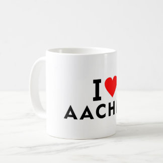 Aachen Germany love city heart like travel コーヒーマグカップ