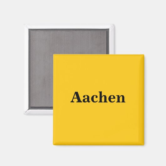 Aachen Magnet Schild Gold Gleb マグネット (正面/裏面)