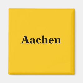 Aachen Magnet Schild Gold Gleb マグネット