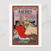 Aachen Vintage Poster Germany 1910 ポストカード (正面)