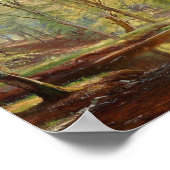 Aagaard Forest Stream Landscape Painting ポスター (角)