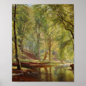 Aagaard Forest Stream Landscape Painting ポスター (正面)