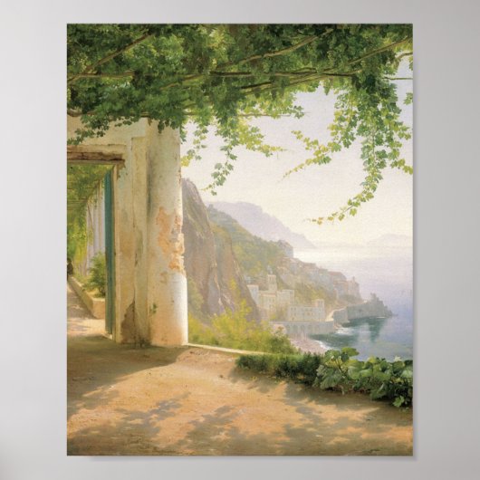 Aagaard Loggia Amalfi Italy Painting ポスター (正面)