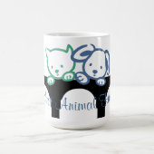 AAHドッグキャット草書 コーヒーマグカップ (中央)