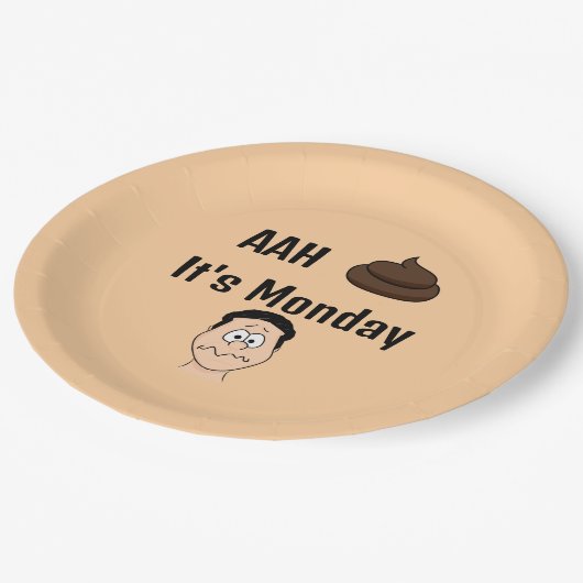 AAh S&%#月曜日の紙プレート ペーパープレート (アングル)