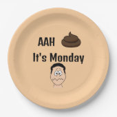 AAh S&%#月曜日の紙プレート ペーパープレート (正面)