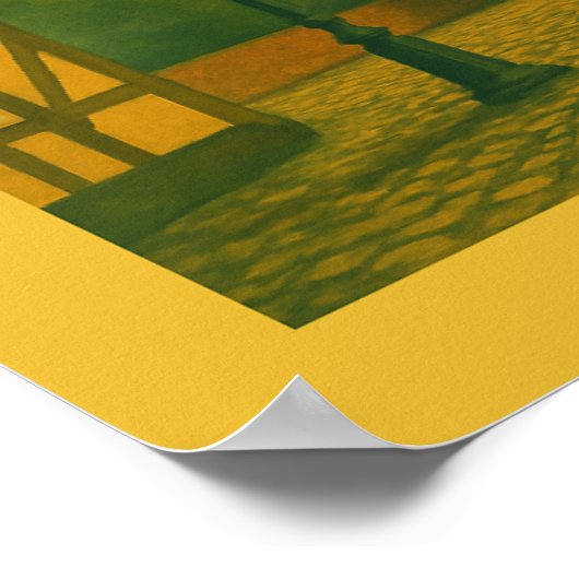 Aalborg Denmark Cityscape ポスター (角)