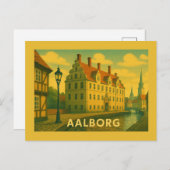 Aalborg Denmark Cityscape ポストカード (正面/裏面)