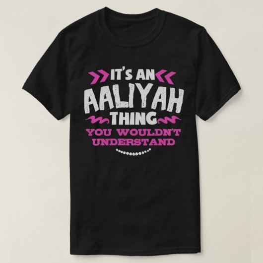 AaliyahパーソナライズされたギフトAaliyah Thing Cu Tシャツ (デザイン正面)