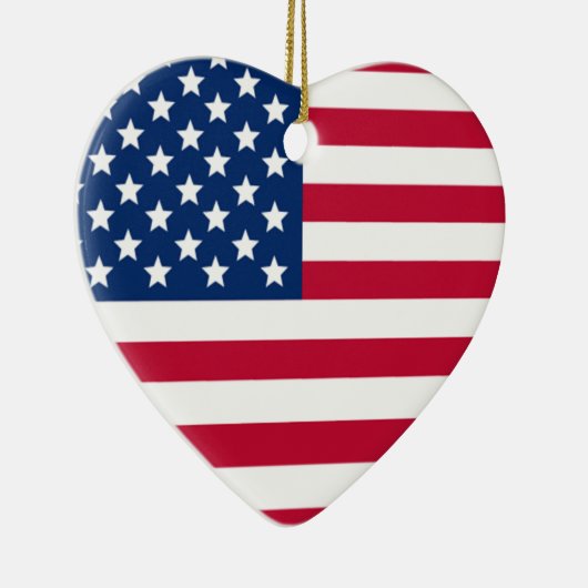 Aamericanのハートのクリスマスのオーナメント セラミックオーナメント (右)