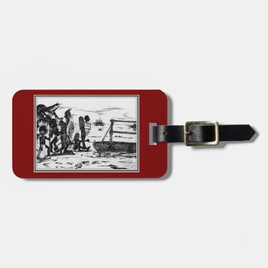 Aan land tekening ラゲッジタグ (正面横)