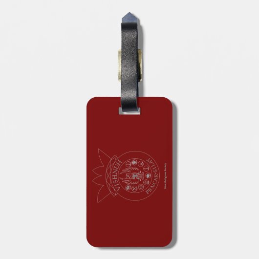 Aan land tekening ラゲッジタグ (裏面縦)