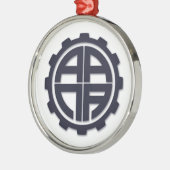 AANAのギア メタルオーナメント (左)