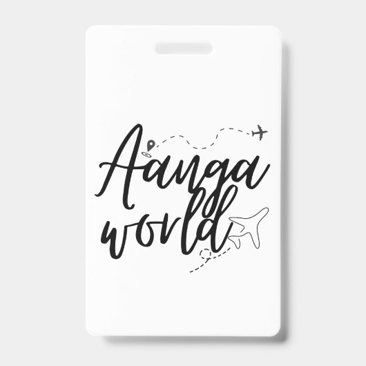 AANGAWORLD バッジ (正面)
