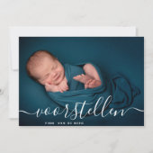 Aangepaste FotocollageスクリプトヴォオルステレンGeboorte 案内状 (正面)