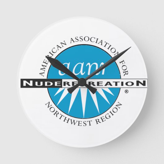 AANR-NWの時間 ラウンド壁時計 (正面)