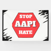 AAPIヘイトを止めよう 横断幕 (横)