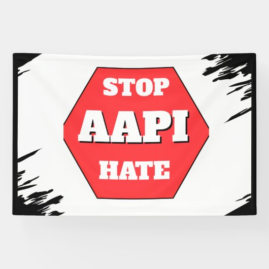 AAPIヘイトを止めよう 横断幕 (横)