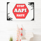 AAPIヘイトを止めよう 横断幕 (インサイチュ)