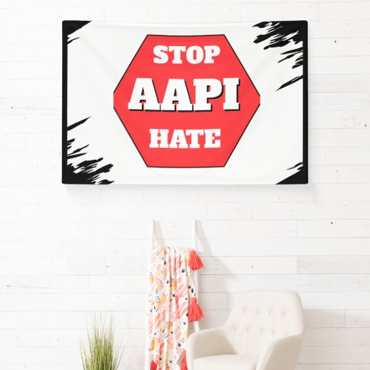 AAPIヘイトを止めよう 横断幕 (インサイチュ)