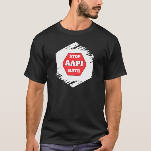 AAPIヘイトを止めよう Tシャツ (正面)