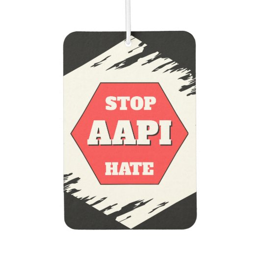 AAPIヘイトストップ カーエアーフレッシュナー (正面)