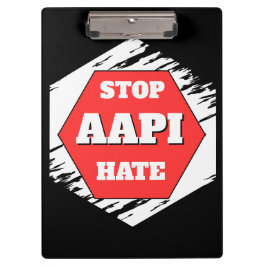 AAPIヘイトストップ 矩形 クリップボード