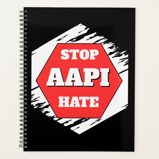 AAPIヘイトストップ 矩形 プランナー手帳 (正面)
