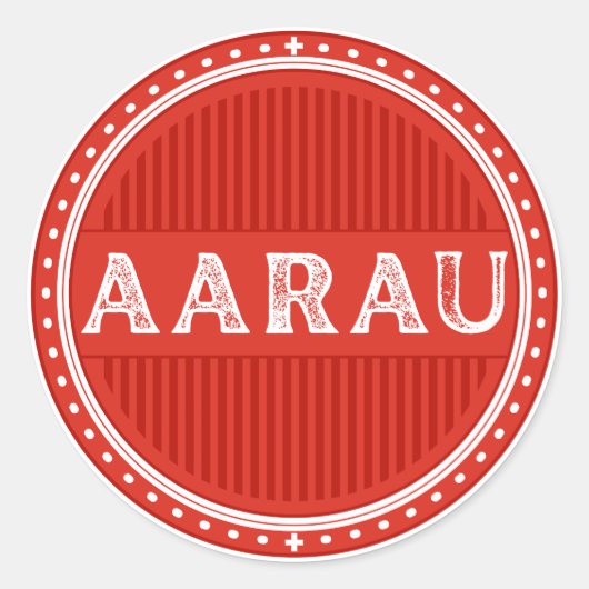 Aarau City Pride Emblem – Swiss Identity ラウンドシール (正面)