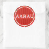 Aarau City Pride Emblem – Swiss Identity ラウンドシール (バッグ)