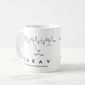Aaravペプチド名mug コーヒーマグカップ (正面左)