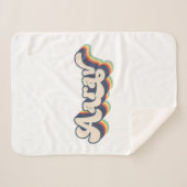 Aarav名パーソナライズされた名姓Aarav P シェルパブランケット (正面(横))