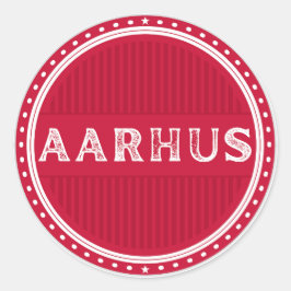 Aarhus City Pride Emblem – Danish Identity ラウンドシール