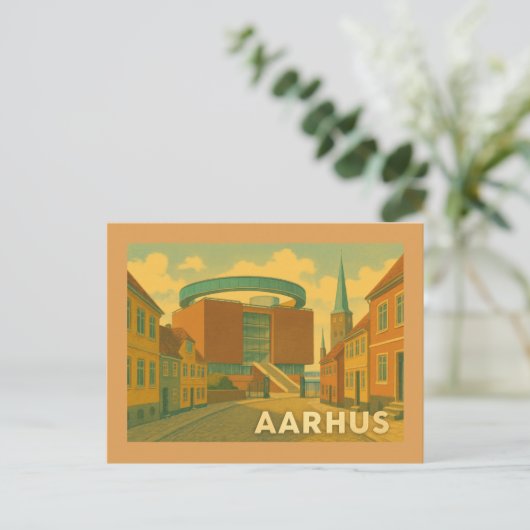 Aarhus Denmark Cityscape ポストカード (スタンド正面)