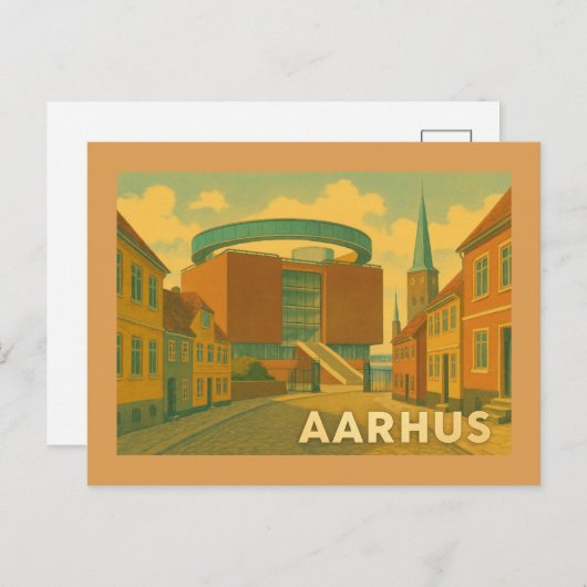 Aarhus Denmark Cityscape ポストカード (正面/裏面)
