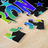 「AARON」名、おもしろい「ハッピーバースデー」 ジグソーパズル (側面)