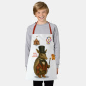 Aaron, aardvark ringmaster エプロン (着用した状態)