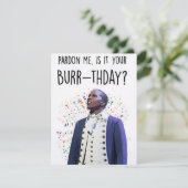 Aaron Burr Burr-thday Hamilton Musical Card シーズンカード (スタンド正面)