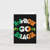 Aaron Erin Go Bragh Shamrock St.patrick's Day  カード (正面)